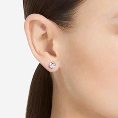 Stilla stud earrings, Round cut, White, Rhodium plated by SWAROVSKI Swarovski Crystals Earrings, Crystal Jewelry Earrings, I Got You Babe, Pink Watch, Solitaire Earrings, Rose Gold Watches, Earrings Round, Swarovski Crystal Earrings, Swarovski Jewelry