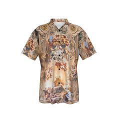 Embrace your love, for art with our Renaissance Reverie shirt meticulously designed to capture the charm of Italian Baroque Fresco by Pietro da Cortona. Drawing inspiration from the patterns and vibrant color schemes of Baroque art this shirt goes beyond being an outfit; it's a wearable work of art. Specification of Allegory of Divine Providence and Barberini Power Unisex Hawaiian Shirt: Fabric: Four-way stretch (95% polyester and 5% spandex) Regular fit; This product is nonelastic Short sleeve, Luxury Summer Shirt With Baroque Print, Luxury Baroque Print Summer Shirt, Luxury Men's Baroque Print Shirt, Elegant Luxury Shirt With Baroque Print, Luxury Fitted Shirt With Baroque Print, Divine Providence, Explore City, Italian Baroque, Baroque Art