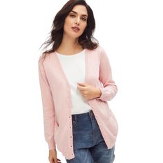 Looking for the perfect everyday cardigan? Look no further! Elevate your classic style with this timeless 100% cotton fine gauge sweater. It’s breathable, comfortable, and cozy. What's best is, there's no wrong way to style it! The lightweight weave makes it a must-have for every season. Everyday Cardigan, Cardigan Oversized, Cardigan Pink, Cropped Cardigan Sweater, Plus Size Clothing For Women, V Neck Cardigan, Everyday Dresses, High Point, Light Weight Sweater