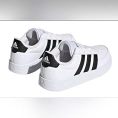 Available Size 3 & 2 White Tennis Shoes, Adidas Kids, Adidas Black, Black Adidas, Tennis Shoes, Adidas Shoes, Kids Shoes, Tennis, Shoes Sneakers