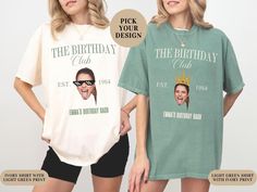 ABOUT OUR Custom Face Birthday Shirt Enjoy fashion with our Birthday Photo Shirt. This T-shirt is perfect as a Gift for Birthday,  to celebrate. This is a Custom Photo Shirt, especially for those who want to be fashionable and, at the same time, have a cute and nice look Look no further! This trendy Custom Birthday Face Shirt, is unique and practical for Birthday Party, combining style and utility. 👉 Unisex T-shirt - 100% Airlume combed and ringspun cotton  - Soft cotton and quality print make Tee Shirts Birthday, Birthday Trip Tshirt Ideas, Birthday Shirt Ideas Women, Birthday Trip Shirts, Birthday Shirt Ideas, Custom Face Shirt, Travel Tshirt, 30th Birthday Shirts, 40th Birthday Shirts