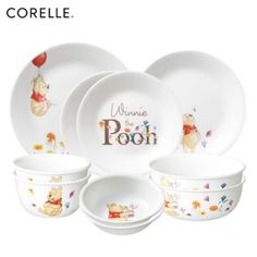 winnie the pooh dinner set with cup and saucer