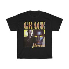 Grace Jones shirt, Grace Jones T-shirt, hypebeast vintage 90s rap t shirt Best Seller  The unisex heavy cotton tee is the basic staple of any wardrobe. It is the foundation upon which casual fashion grows. All it needs is a personalized design design to elevate things to profitability. The specialty spun fibers provide a smooth surface for premium printing vividity and sharpness. No side seams mean there are no itchy interruptions under the arms. The shoulders have tape for improved durability. 90s Graphic T-shirt For Streetwear, Rap T Shirt, Taylor Swift Shirts, 90s Rap, Grace Jones, Design Design, Best Seller, Light Fabric, Cotton Tee