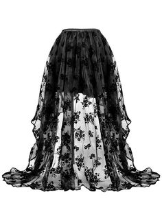 Halloween Gothic Steampunk Long Lace Skirt     Type: Skirt   Style: Vintage   Design: Lace   Embellishment: Lace-up   Fabric: Lace, satin   Color: Black,Brown   Weight: 0.3kg   Waist Size:S 60cm,M 65cm,L 70cm,XL 75cm,XXL 80cm,3XL 85cm,4XL 90cm,5XL 95cm,6XL 100cm,   Package Includes: Skirt   Occasion:These fashion corsets are perfect for parties,cosplay,club, a night out, or just a bedroom lingerie. It will make you look and feel amazing.   The corset is designed to create a wonderful hourglass f Long Lace Skirt, Halloween Steampunk, Wedding Dress Short, Corset Fashion, Gothic Corset, Standard Dress, Langer Rock, Black Halloween, New Wedding Dresses