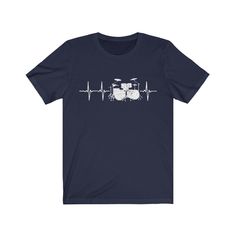 a t - shirt with the words drum heartbeat on it