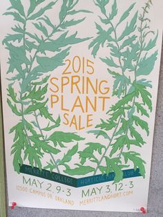 an advertisement for the spring plant sale