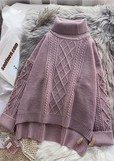 Trendy Oversized Turtleneck With High Neck, Trendy Oversized High Neck Turtleneck, Chic Chunky Knit Turtleneck For Winter, Chic Chunky Knit Winter Turtleneck, High Neck Soft Knit Sweater, Trendy High Neck Knit Top For Winter, Cozy High Neck Turtleneck, Winter High Neck Knit Top, Chic Winter Turtleneck