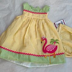 New Baby Girl’s 2pc Sleeveless Dress Size 18 Months New With Tags Shipped Within 24hrs Monday Through Friday Thank You Yellow Sleeveless Beach Sets, Cute Yellow Sleeveless Sets, Yellow Sets For Playtime In Summer, Yellow Sets For Summer Playtime, Yellow Sleeveless Sets For Summer, Yellow Summer Playtime Sets, Yellow Sleeveless Summer Set, Sleeveless Yellow Summer Set, Yellow Playtime Sets For Summer