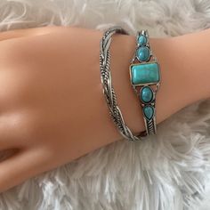 Beautiful Bracelets - Looks Like The Real Thing! They Fit A 7” Wrist Turquoise Bracelets, Lip Balm Gift, Dragonfly Bracelet, Animal Bracelet, Beautiful Bracelets, Gems Bracelet, Vintage Bangles, Real Turquoise, Stiletto Shoes