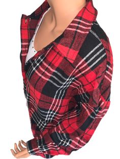 Classic red and black plaid curvy size flannel shirt. Soft and comfy fabric and is roomy so can be worn with a shirt underneath for a trendy casual look. Soft medium weight poly blend fabric. US Size Chart Sizes Bust Shoulder Sleeve Length Length Hem Width Relax Relax Relax Relax Relax 2X 53 27.5 24 30.5 53 3X 56 29 24.5 31 56 4X 59 30.5 25 31.5 Red And Black Plaid, Black Plaid, Red Plaid, Flannel Shirt, Red And Black, Shoulder Sleeve, Plaid Scarf, Medium Weight, Casual Looks