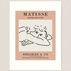 the cover for matissee papers decoupes, featuring an image of a man and