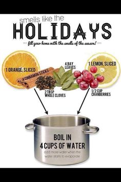 an ad for holiday's with oranges and cranberries