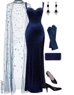 Navy Blue Velvet, Long Evening Dress, Mermaid Evening Dresses, Glam Dresses, Fancy Outfits, Mode Inspiration, Lookbook Outfits