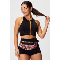 Fabletics Modular Fanny Pack, New With Tags Still Attached And Will Come In Packaging, Has 2 Front Zippers And Has Adjustable Strap With Clip, Color Is Safari Spots Flash Orange, Pink, And Black, One Size Sweater Trends, Black Crossbody, Wrap Sweater, Black Cross Body Bag, Sweatshirt Dress, Trending Dresses, Pink And Black, Waist Bag, Orange Pink