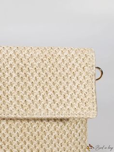 BirdinBag - Chic Woven Wristlet Bag with Minimalist Flap Trendy Textured Rectangular Bag, Rectangular Clutch With Removable Pouch, Rectangular Clutch With Adjustable Strap, Daily Use Rectangular Clutch With Adjustable Strap, Rectangular Clutch With Adjustable Strap For Daily Use, Rectangular Textured Shoulder Bag For Everyday Use, Rectangular Textured Shoulder Bag For Travel, Rectangular Textured Shoulder Bag For Everyday, Textured Rectangular Travel Bag