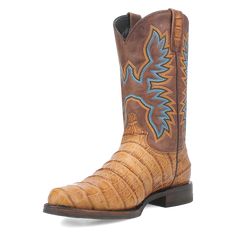 Master any terrain in the Dingo1969 Trail Boss boot. Featuring a unique gator print foot design and distinctive stitching on the shaft, this 11-inch go-getter of a boot also comes with a stockman heel and round toe. Dolly Shirt, Foot Design, Trail Boss, Go Getter, Leather Boot, Printing Labels, Sales Gifts, Fashion Boots, Leather Boots