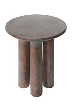 Antique Copper Occasional Table | Versmissen Hyllie | Dutchfurniture.com Side Table Stone, Antique Side Table, Copper Table, Dutch Furniture, Contemporary Side Tables, Home Decor Brands, Antique Stone, Interior Design Concepts, Metal Side Table