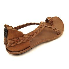 Women's Cydwoq Sandal Brown Leather T-strap Sandals With Woven Sole, Casual Brown T-strap Sandals With Heel Strap, Adjustable Brown Closed Toe Slingback Sandals, Brown Woven Sole Sandals For Summer, Brown Huarache Sandals With Leather Footbed For Summer, Summer Brown Huarache Sandals With Leather Footbed, Brown Sandals With Leather Sole And Flat Heel, Brown T-strap Sandals With Woven Sole And Open Toe, Brown Open Toe T-strap Sandals With Woven Sole