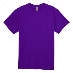 Buy the Gildan® Short Sleeve Adult T-Shirt at Michaels. This t-shirt is soft, comfortable, and 100% cotton which makes this the perfect shirt to personalize or to simply wear as is. Consider this t-shirt a blank canvas for creating your own unique design. Your possibilities are endless—for a birthday, special occasion, holiday, or just the thrill of creating a one-of-kind shirt that will make all your friends jealous. This t-shirt is soft and comfortable, which makes this the perfect shirt to pe Polo T Shirt Design, Crochet Bookmark Pattern, Navy Blue T Shirt, Purple T Shirts, Purple Shirt, Shirt Mockup, Business For Kids, Fashion Story, Perfect Shirt