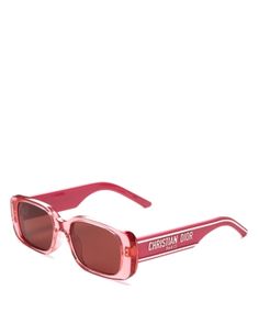 Dior Women's Wildior S2U Rectangular Sunglasses, 53mm Dior Sunglasses, Rectangular Sunglasses, Square Sunglasses Women, Pink Red, Square Sunglasses, Belts, Sunglasses Women, Jewelry Accessories, Dior