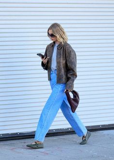 Shop Elsa Hosk's Model-Off-Duty Style With Jeans and Flats | Who What Wear Sofia Richie Instagram, Chic Ballet Flats, Elsa Hosk Style, Ballet Flats Outfit, Scandi Fashion, Models Off Duty Style, Jeans And Flats, Flats Outfit, Sofia Richie