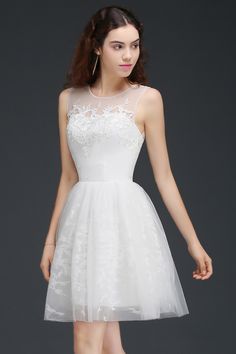 Looking for Homecoming Dresses in Tulle,Lace, A-line style, and Gorgeous Lace work? Newarrivaldress.com has all covered on this elegant ALEXANDRIA | A Line Sheer Whit Short Tulle Cocktail Dresses With Lace. A-line Lace Patchwork Dress For Banquet, Sleeveless Lace Bodice Mini Dress For Wedding, Sleeveless Mini Dress With Lace Bodice For Wedding, Sleeveless Mini Dress With Sheer Bodice For Wedding, Elegant A-line Mini Dress With Sheer Bodice, Sheer Bodice A-line Dress For Banquet, A-line Banquet Dress With Sheer Bodice, A-line Dress With Sheer Bodice For Banquet, Wedding Dress With Illusion Neckline And A-line Silhouette