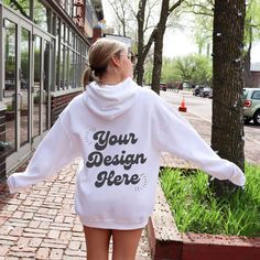 White Fleece Hoodie With Branding, Casual Customizable Outerwear For Streetwear, White Custom Print Hooded Sweatshirt, White Hooded Sweatshirt With Custom Print, Casual Long Sleeve Hoodie With Custom Print, Customizable Hooded Sweatshirt For Streetwear, Customizable Hoodie For Streetwear, Customizable Long Sleeve Hoodie For Streetwear, Customizable Casual Winter Hoodie