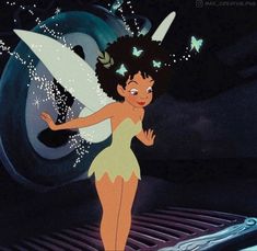 the tinkerbell fairy from disney's animated movie