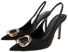 Elegant Black Slingback Pumps For Cocktail, Zara Black High Heel Slingback Pumps, Black High Heel Slingback Pumps For Cocktail, Zara Luxury Party Heels, Zara Luxury Heels For Party, Elegant Zara Slingback Pumps With 4-inch Heel, Elegant Zara Slingback Pumps For Evening, Zara Evening Slingback Pumps With 4-inch Heel, Chic Black Slingback Pumps For Cocktail