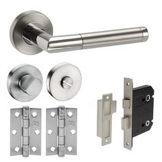 an image of a door handle and latch set