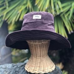 A wide brim corduroy bucket sun hat for sun lovers and sunny day fun. This sun hat for women has a nice wide brim to protect your whole face and even your neck and chest. Pack it in your bag, it folds up easy. This hat is made from a dark brown cotton corduroy fabric. Inside liner is white cotton. I used interfacing inside the brim to keep it's shape. Brim measures 4.5" Crown depth is 3.5". Contact me for custom fit option. SIZES AVAILABLE S - measures 22.5" (fits heads with circumference of 21" Trendy Wide Brim Sun Hat For Outdoor, Brown Wide Brim Sun Hat For Everyday, Trendy Travel Bucket Hat With Curved Brim, Everyday Brown Wide Brim Sun Hat, Trendy Bucket Hat For Travel, Trendy Travel Bucket Hat, Everyday Bucket Hat, Brown Upf 50+ Bucket Hat, Adjustable Brown Cotton Sun Hat