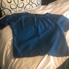 Dark Teal Cold Shoulder Shirt From Express. Size Small. Never Worn. Blue Casual Workwear Top, Casual Blue Tops For Work, Blue Summer Workwear Tops, Blue Tops For Summer Workwear, Blue Short Sleeve Blouse For Work, Casual Blue Blouse For Work, Cold Shoulder Shirt, Cold Shoulder Blouse, Shoulder Shirts