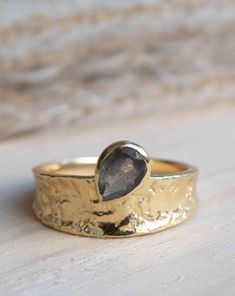 Rainbow Labradorite Ring * Gold Ring * Gemstone * Gold Plated * Statement *Bridal *Wedding * Natural *Handmade * BJR291 Brass Stackable Jewelry For Anniversary, Stackable Brass Jewelry For Anniversary, Gold Teardrop Gemstone Ring, Gold Teardrop Jewelry With Bezel Setting, Gold Gemstone Rings In Recycled Gold, Gold Rings With Gemstone In Recycled Gold, Gold Stackable Teardrop Jewelry, Gold Gemstone Jewelry For Anniversary, Gold Ring With Bezel Setting