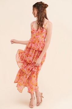 Rent Midsummer Midi Dress from Nuuly. Pick 6 items for $98/month. Free shipping + returns. Breezy Summer Maxi Dress With Ruffles, Chic Summer Sundress For Garden Party, Flowy Summer Brunch Dress, Flowy Summer Dresses For Brunch, Summer Maxi Dress With Ruffles For Summer Parties, Midi Sundress For Summer Outings, Midi Sundress For Summer Brunch, Sleeveless Midi Dress For Spring Summer Parties, Resort Season Maxi Dress For Day Out