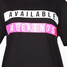 Cute Fashion Nova Shirt, Brand New Spring Weekend Tops, Spring Weekend Tops With Short Sleeves, Spring Weekend Graphic Tee, Spring Graphic Tee For Weekend, Graphic Tee For Weekend In Spring, Spring Weekend Graphic Tee Tops, Trendy Text Print Tops For Weekend, Spring Graphic Tee T-shirt For Weekend, Graphic Tee Tops For Weekend Spring