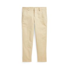 These trousers are crafted from the same stretch chino fabric that is used in men’s Polo tailored clothing and are finished with Italian horn buttons. Ralph Lauren Classic Straight Pants, Classic Ralph Lauren Straight Pants, Classic Ralph Lauren Dress Trousers, Classic Straight Leg Ralph Lauren Pants, Ralph Lauren Classic Straight Leg Pants, Ralph Lauren Classic Fitted Dress Pants, Classic Fitted Ralph Lauren Dress Pants, Classic Chino Cotton Twill Ankle-length Pants, Classic Straight Chino Cotton Twill Dress Pants