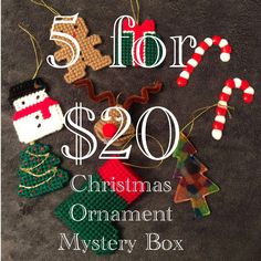 the christmas ornament mystery box is on sale for $ 20 and it's free