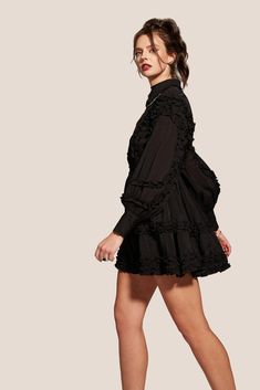 Casual Mini-length Ruffle Dress, Puff Sleeve Mini Dress With Ruffles For Date Night, Elegant Formal Puff Sleeve Dress With Ruffles, Elegant Puff Sleeve Dress With Ruffles, Elegant Puff Sleeve Party Dress With Ruffles, Chic Formal Puff Sleeve Dress With Ruffles, Casual Mini Length Ruffle Dress, Elegant Puff Sleeve Dress With Ruffles For Party, Elegant Mini Puff Sleeve Dress For Date Night