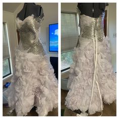 Reposhing This Item I Purchased From @Steamchic. Loved It, But Ready To Rotate For Something New. Questions? Leave A Comment Below! Cosplay Dress, White Silver, White Vintage, Something New, Vintage Dresses, Vintage Ladies, Colorful Dresses, Wedding Dresses, Womens Dresses