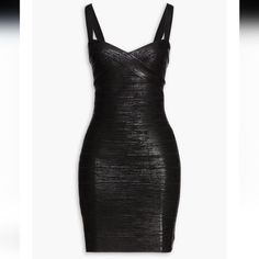 Herve Leger Sweetheart Neck Banded Foil Black Women's Mini Dress Size Small Fits True To Size, Order Your Normal Size Dress Metallic Bandage Coated Concealed Hook And Zip Fastening At Back Stretchy Fabric Mid-Weight Fabric Hand Wash Imported 90% Rayon 9% Nylon 1% Spandex Designed For A Figure-Hugging, Body-Conscious Fit Designed To Hit Above The Knee Crossover Sweetheart Neck Sleeveless Fixed Shoulder Straps Allover Bandage Detailing Back Zip Closure Please Note That This Dress Will Be Delivered Herve Leger 90s, Herve Leger Dress, Herve Leger, Sweetheart Neck, Dress Small, Bandage Dress, Large Size Dresses, Formal Event, Dress Skirt