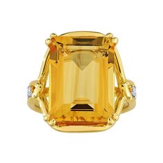 Give your jewelry box an elegant refresh with this 18k gold plated Stella Grace citrine and white topaz cocktail ring. Click on this JEWELRY & WATCHES GUIDE to learn about fit, styles, materials and more! Give your jewelry box an elegant refresh with this 18k gold plated Stella Grace citrine and white topaz cocktail ring. Click on this JEWELRY & WATCHES GUIDE to learn about fit, styles, materials and more! FEATURES Band width: 19.1 mm Shank style: cathedral Band fit: comfort fit Nickel free Metal: sterling silver Plating: 18k gold flash plated Finish: polished Packaging: boxedSTONE DETAILS Stone type: citrine, white topaz Total weight: 10 3/4 ct. Center stone weight: 10 5/8 ct. Center stone size: 16 mm x 12 mm Shape: octagon, round Setting: prong Gemstones may have been treated to enhance Topaz Cocktail Ring, Beast Mode, White Topaz, Cocktail Ring, Cocktail Rings, Womens Jewelry Rings, Citrine, Topaz, Jewelry Box