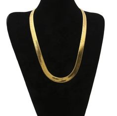 Herringbone Necklace - Humble Legends Long Choker Necklace, Gold Herringbone Chain, Hip Hop Chains, Gold Snake Chain, Herringbone Chain, Herringbone Necklace, Gold Chains For Men, Gold Snake, Hip Hop Jewelry