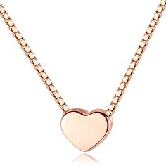 Minimalist Necklace Trendy Rose Gold Charm Necklaces For Valentine's Day, Trendy Rose Gold Heart Charm Necklaces, Trendy Rose Gold Heart Charm Necklace, Trendy Rose Gold Heart Necklace, Rose Gold Heart Necklace With Delicate Chain, Rose Gold Heart Necklace With Adjustable Chain, Rose Gold Heart Pendant Necklace With Clavicle Chain, Rose Gold Open Heart Charm Necklace, Rose Gold Heart Necklace With Adjustable Chain For Her