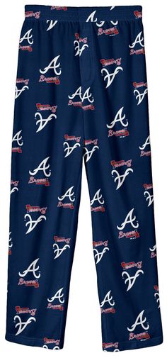 Design Standard-fit pajama pants Elastic waistband Side pockets for storing essentials Style and Team Spirit Screen-printed team graphics Additional Details Fits youth sizes: 4-7 Officially licensed product Mlb Pajamas, Mlb Teams, Sleep Pants, Team Apparel, Atlanta Braves, Team Spirit, Mlb, Fun Sports, Pajama Pants