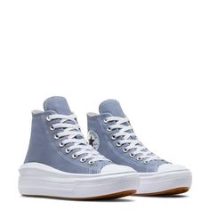 Converse Women's Chuck Taylor All Star Move High-Top Platform Sneaker | DSW Canada Casual Lace-up High-top Sneakers With Gum Sole, Spring High-top Wedge Sneakers With Laces, Trendy High-top Canvas Shoes With Gum Sole, Comfortable High-top Skate Shoes With Laces, Trendy Canvas High-top Sneakers For Streetwear, Comfortable High-top Platform Sneakers With Laces, Trendy High-top Lace-up Sneakers With Vulcanized Sole, Trendy High-top Cotton Sneakers, Trendy Cotton Sneakers With White Sole