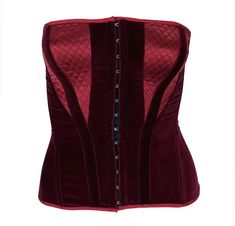 F/W 2004 Roberto Cavalli Burgundy Velvet Quilted Satin Lace-Up Corset Bustier For Sale at 1stDibs | red velvet corset top, quilted corset, burgundy lace corset top Luxury Corset Dress With Boned Bodice, Luxury Overbust Corset With Boned Bodice, Gothic Velvet Corset With Boned Bodice, Fitted Velvet Overbust Corset, Velvet Underbust Corset, Velvet Fitted Corset With Boned Bodice, Fitted Velvet Underbust Corset, Fitted Underbust Velvet Corset, Elegant Velvet Fitted Corset