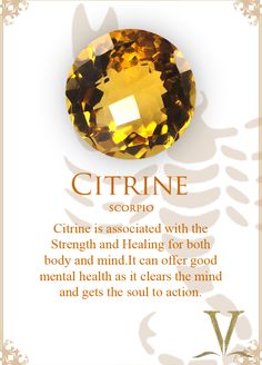 Birth Stones, Jewelry Facts, Citrine Birthstone