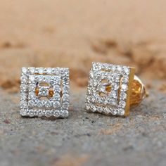 ⚫ This earrings made with natural diamonds in solid 14k yellow gold,⚫ Solid 14k Yellow Gold Stud Earrings Pave Diamond Jewelry⚫ Stud Earrings, Gold Earrings, Diamond Earrings, Fine Jewelry, Handmade Earrings⚫ Special customize for mother's day, Anniversary, Birthday Gift, Valentine, Mother's Day Christmas. ⚫ Item Details:Gross Weight:- 2.797 Grams14k Yellow Gold Weight:- 2.675 GramsDiamond Weight:- 0.61 Ct.Item Size:- 12 x 9 MMItem SKU:- AEOS-2020Please let us know if you required in other gemst White Diamond Cut Cluster Earrings For Anniversary, Anniversary White Diamond Cut Cluster Earrings, Luxury White Cluster Earrings For Anniversary, White Diamond Cluster Earrings For Anniversary, White Cubic Zirconia Cluster Earrings For Anniversary, Classic Hallmarked Diamond Bridal Earrings, Gift Diamond White Diamond Earrings, Diamond White American Diamond Earrings For Gift, Gift Diamond White American Diamond Earrings