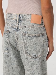 Jeans ACNE STUDIOS Woman color Blue Acne Studios Men, Jeans For Woman, Acne Studios Jeans, Pants Woman, Jeans For Men, Jeans Men, Italian Fashion Designers, Colored Denim, Italian Fashion