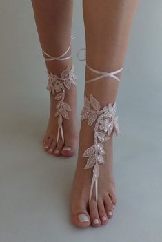 Blush Beach Wedding Barefoot Sandals Bridal Lace ShoesBridal | Etsy Elegant Barefoot Sandals With Single Toe Strap For Beach, Elegant Barefoot Sandals With Ankle Strap For Beach, Elegant Ankle Strap Barefoot Sandals For Beach, Elegant Barefoot Sandals With Ankle Wrap For Destination Wedding, Elegant Ankle Wrap Barefoot Sandals For Destination Wedding, Elegant Ankle Strap Barefoot Sandals For Destination Wedding, Adjustable Bridal Accessories For Summer Parties, Elegant Summer Ankle Wrap Barefoot Sandals, Elegant Wedding Anklets For Summer